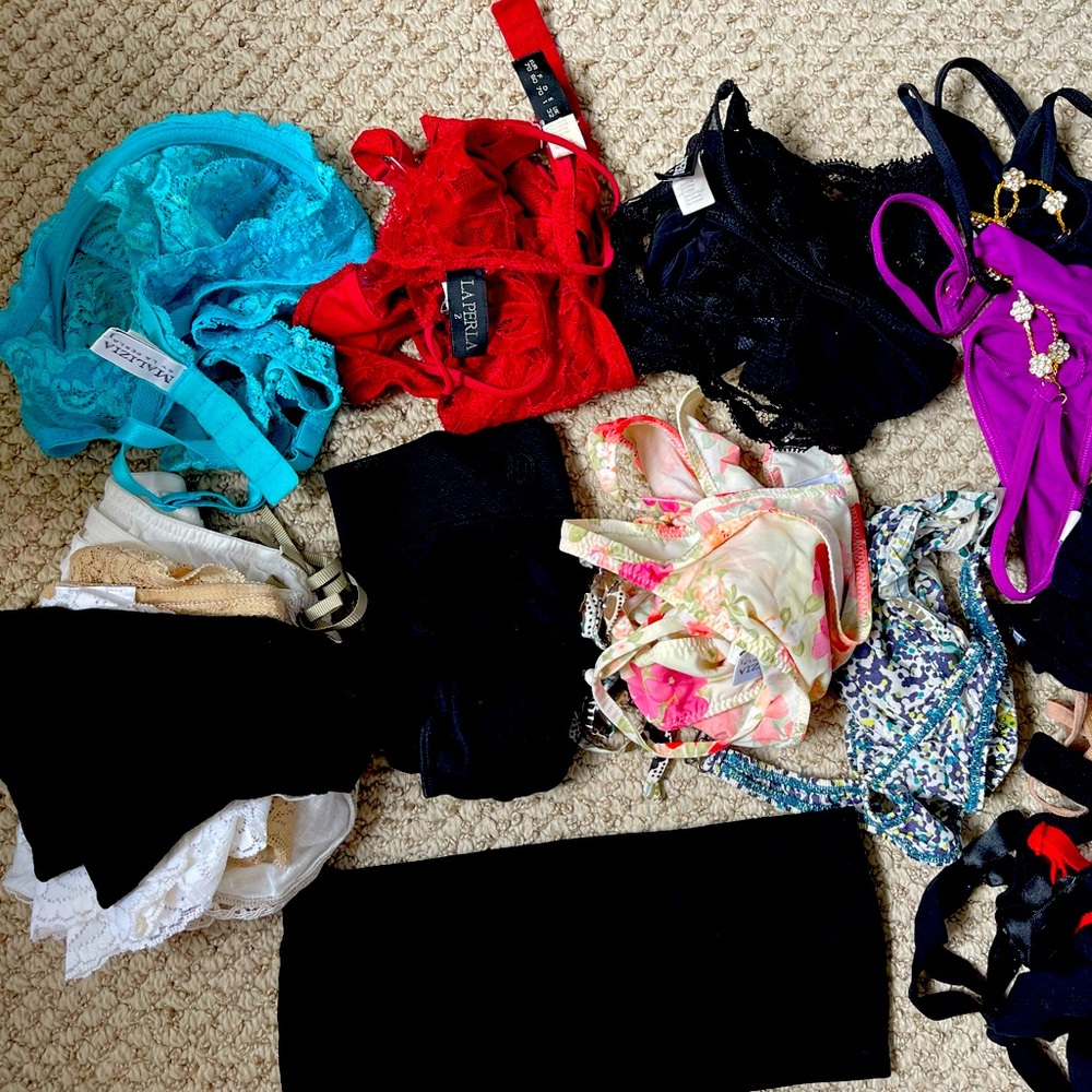 Lot of lingerie for a Small or XS person - La Perla, Calvin Klein, etc.